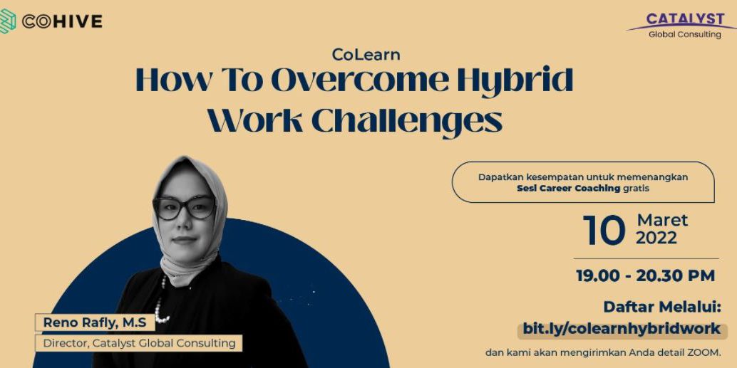 Reno Rafly as Guest Speaker in Cohive Event - Hybrid Work Challenges